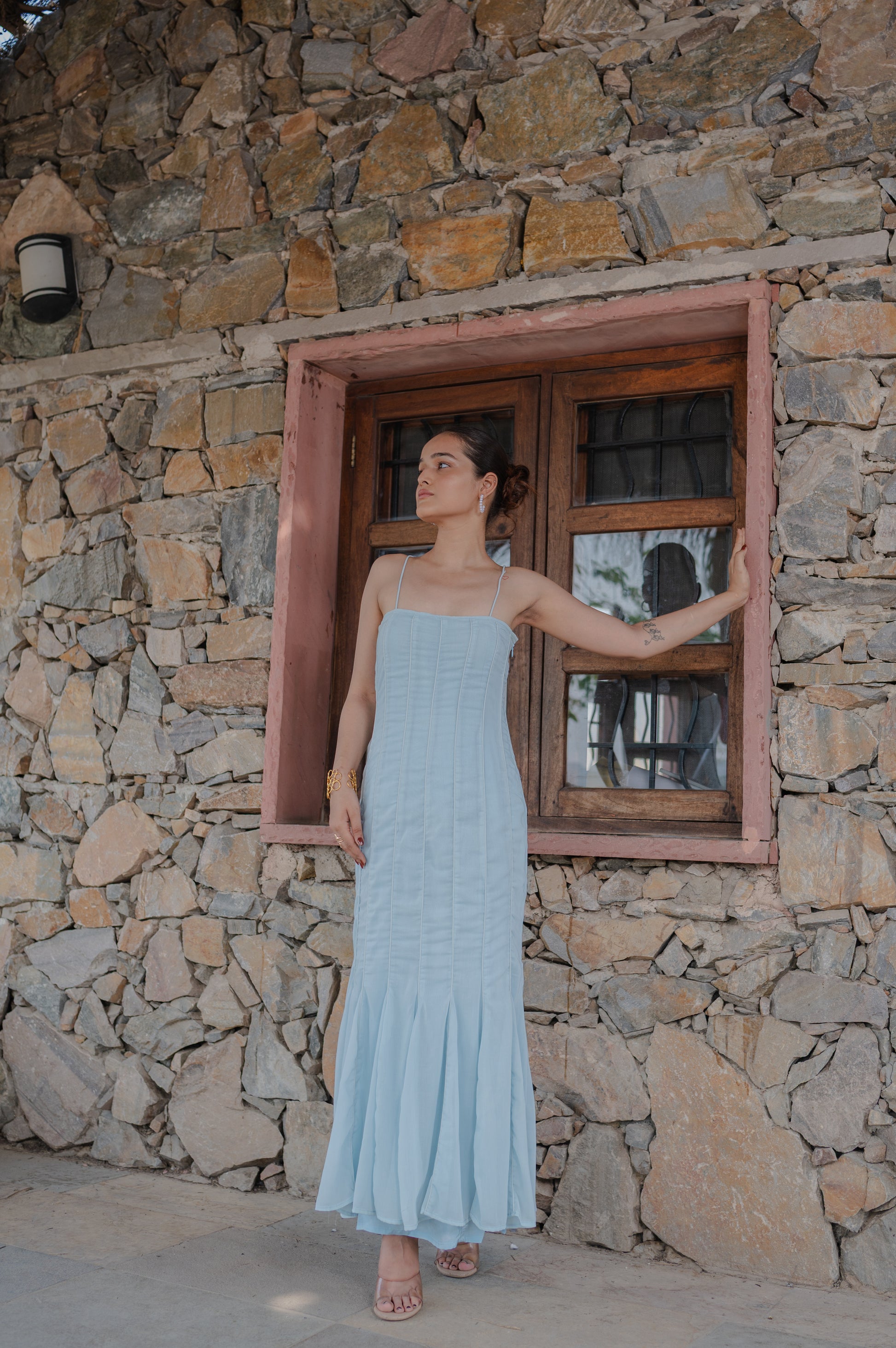 mermaid hem maxi dress