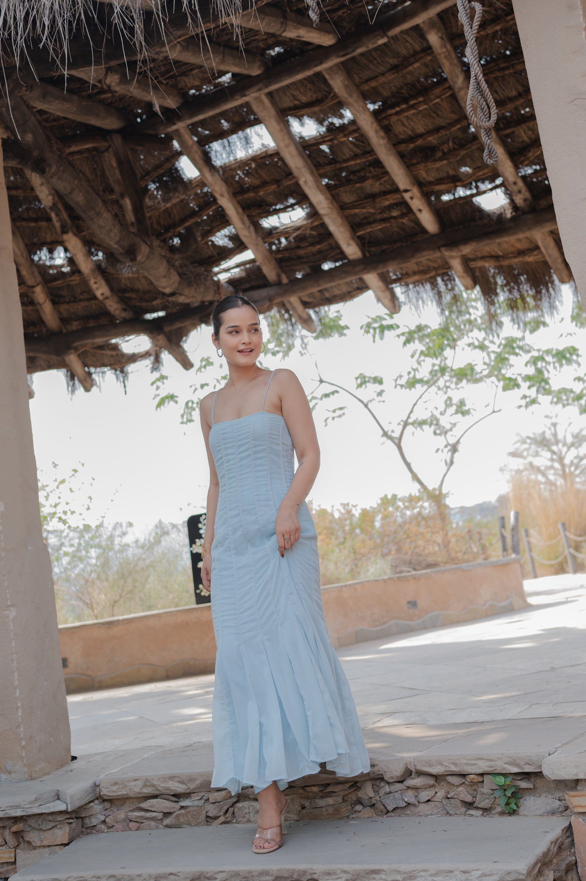 mermaid hem maxi dress