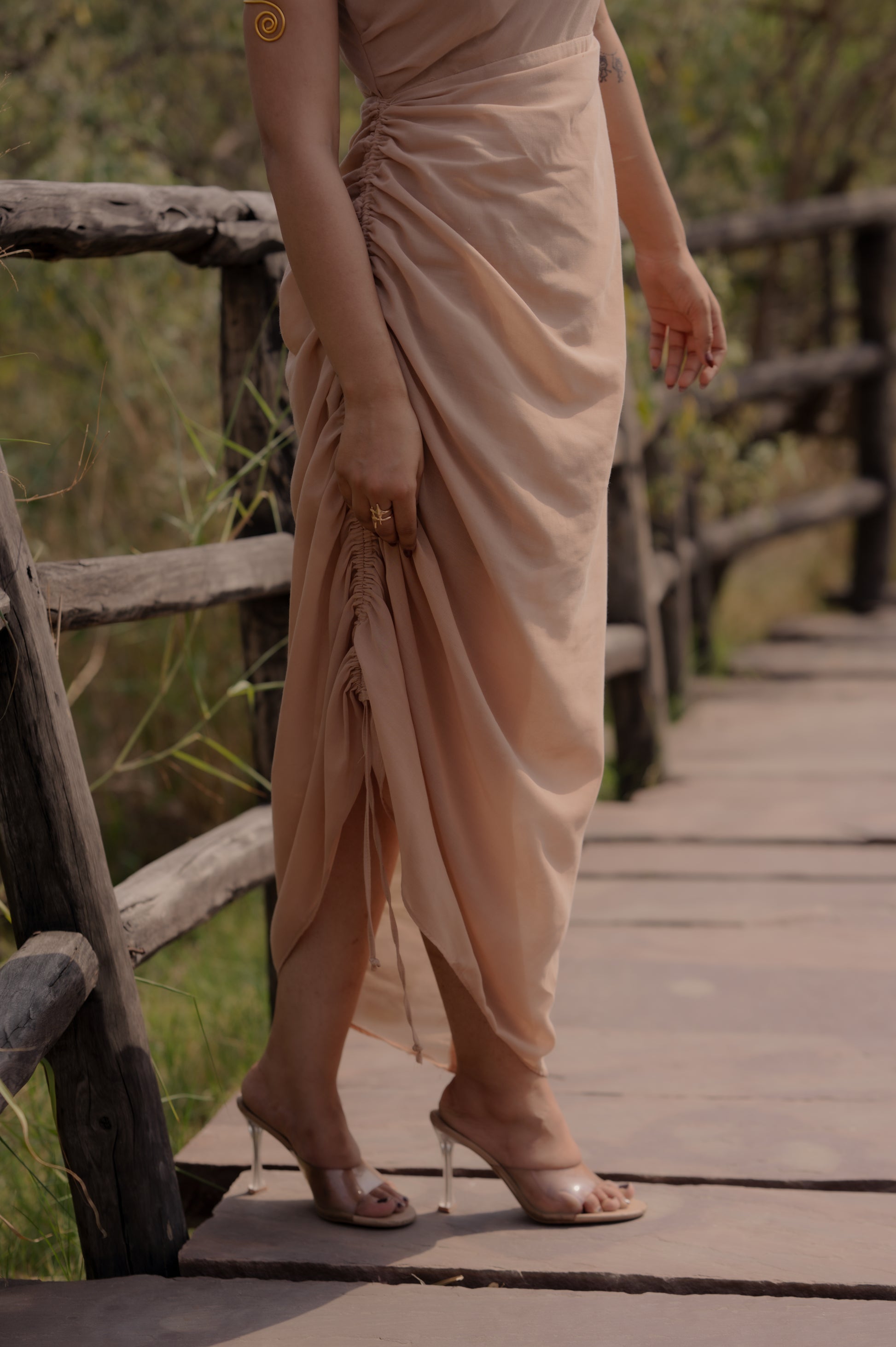 one shoulder assymetric dress